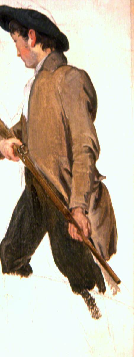 Young Man with a Gun, 1837, George Harvey