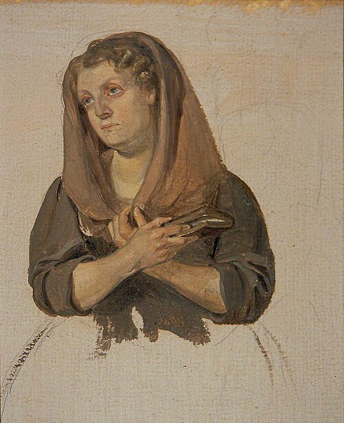 Woman Clasping the Bible, 1830, George Harvey