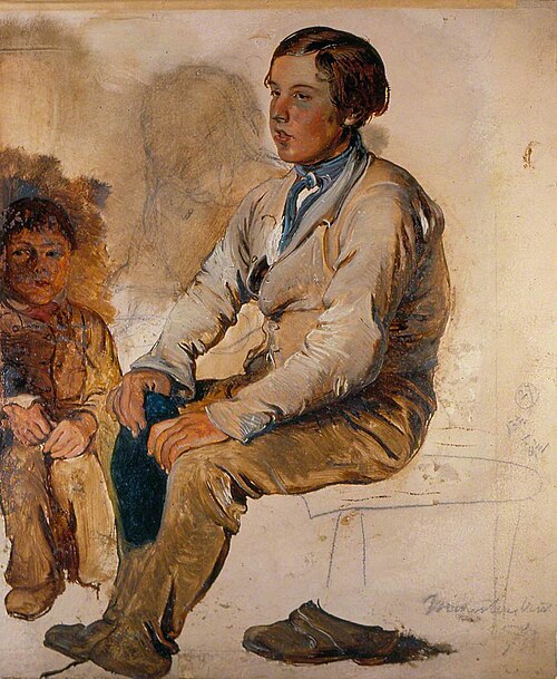Boy Saying His Catechism, 1843, George Harvey