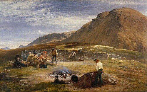 Sheep Shearing, 1859, George Harvey