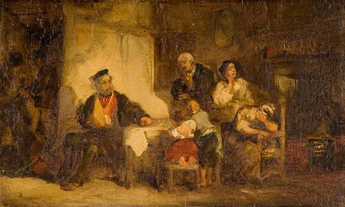 Interior, A Sad Scene, , George Harvey