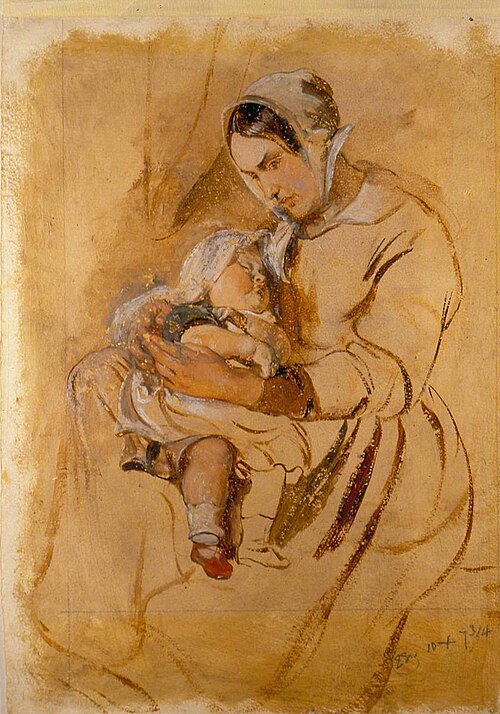 A Sonsy Armful, 1842, George Harvey