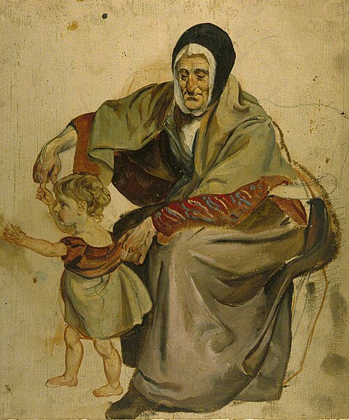 Granny and Toddler, , George Harvey