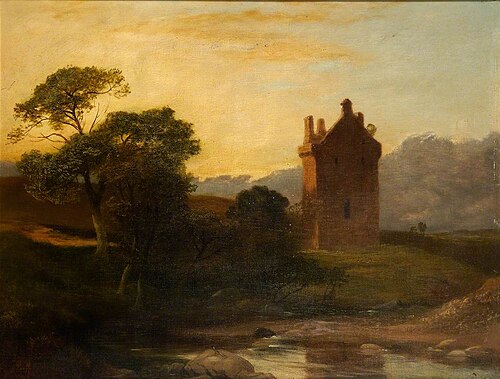 Invermark Castle, Forfarshire, , George Harvey