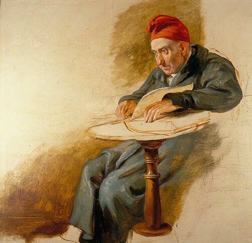 The Artist's Father (detail), 1845, George Harvey