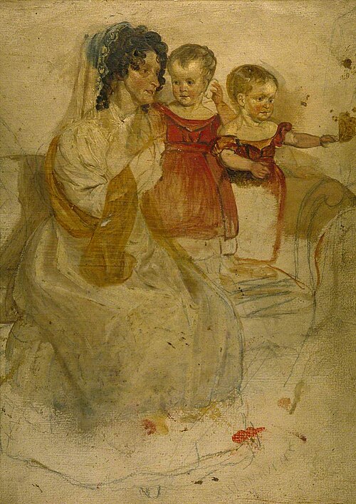 Mother and Children, 1850, George Harvey