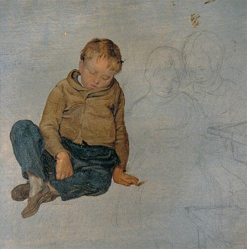 Sleeping Boy, 1851, George Harvey