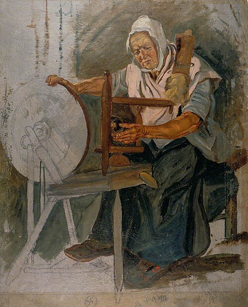 Old Spinner, 1845, George Harvey