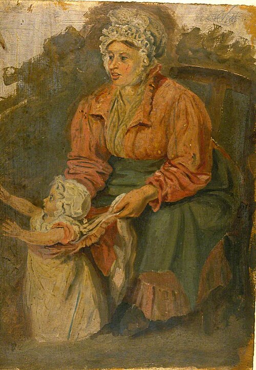 Woman and Child, 1850, George Harvey