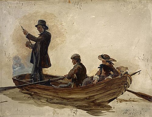 Rev. Thomas Guthrie, 1803 - 1873. Preacher and philanthropist (With his children, Patrick and Anne, , 1855, George Harvey