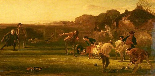 The Bowlers, 1850, George Harvey
