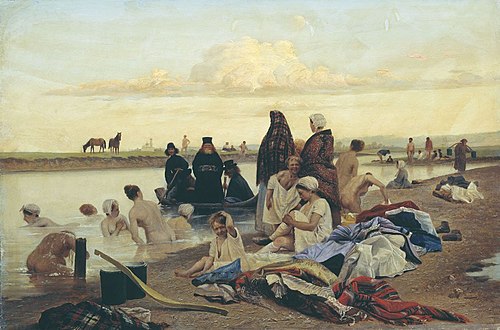 Monks. We went to the wrong place, 1870, Lev Solovief