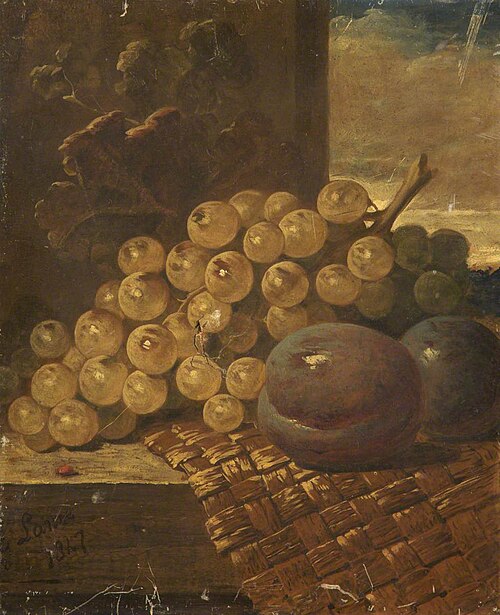 Still Life with Fruit, 1847, George Lance