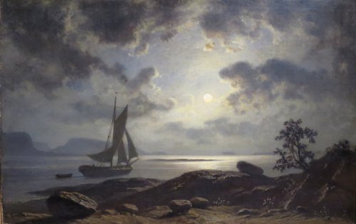 Moonlight, 1869, Knut Andresen Baade