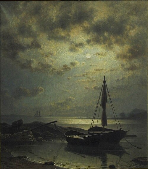 Moonlight, 1872, Knut Andresen Baade