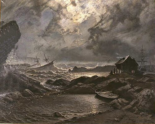 Nuit de tempête, , Knut Andresen Baade