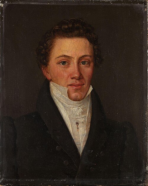 Portrait of Johan Tscherning, 1829, Knut Andresen Baade