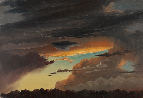 Cloud Study, 1852, Knut Andresen Baade