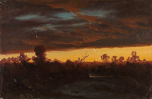 Cloud Study, 1850, Knut Andresen Baade