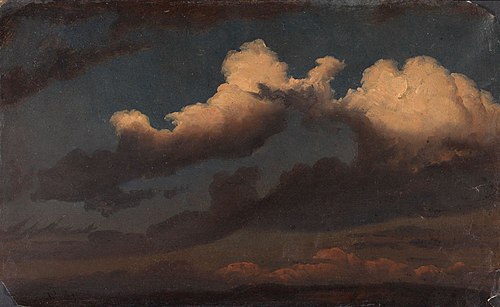 Cloud Study, 1843, Knut Andresen Baade