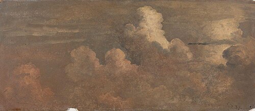 Cloud Study, 1837, Knut Andresen Baade