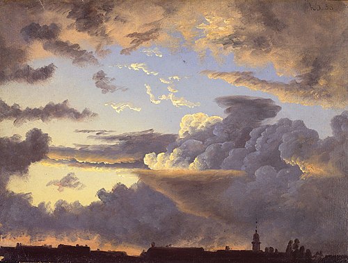 Cloud Study, 1838, Knut Andresen Baade