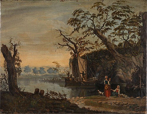 Landscape, copy after unknown master, 1843, Knut Andresen Baade