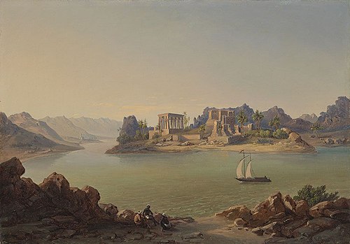 Insel Philae, 1850, Carl Theodor von Buseck