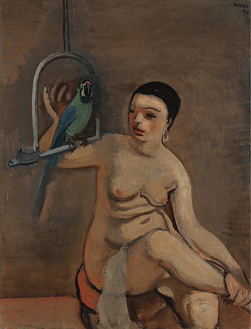 Femme au perroquet, 1929, Georges Kars