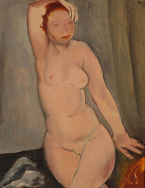 Nu assis, 1921, Georges Kars
