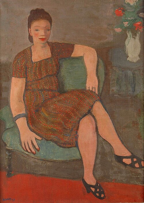 La robe pointillée, 1939, Georges Kars