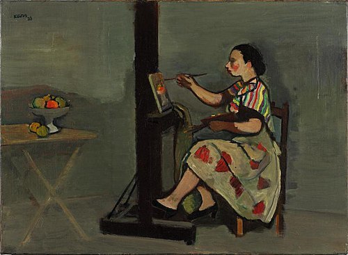 L'élève au chevalet, 1938, Georges Kars