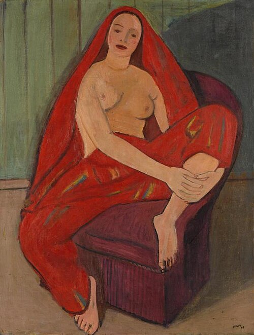 Odalisque rouge, 1940, Georges Kars