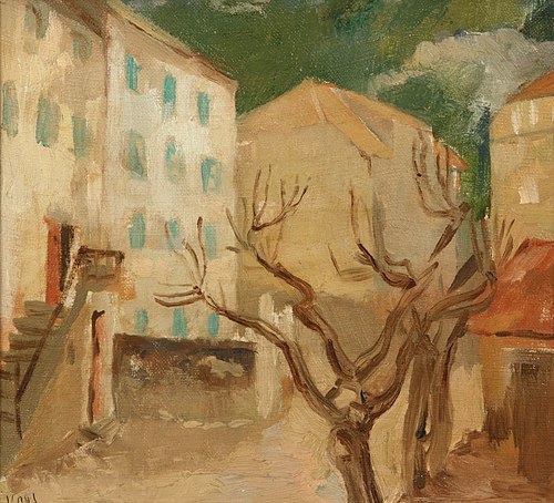 Cour dans la ville, 1910, Georges Kars