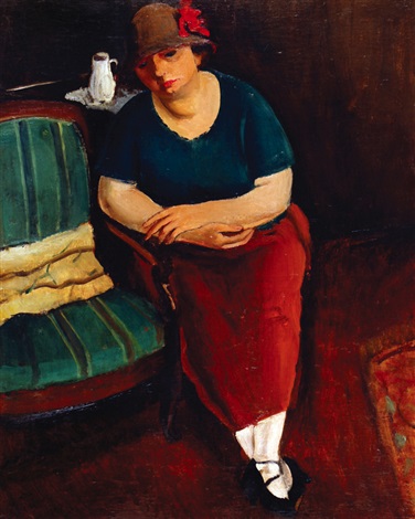 A woman in an armchair, 1923, Georges Kars