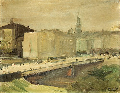 Motiv aus Hamburg, 1906, Georges Kars