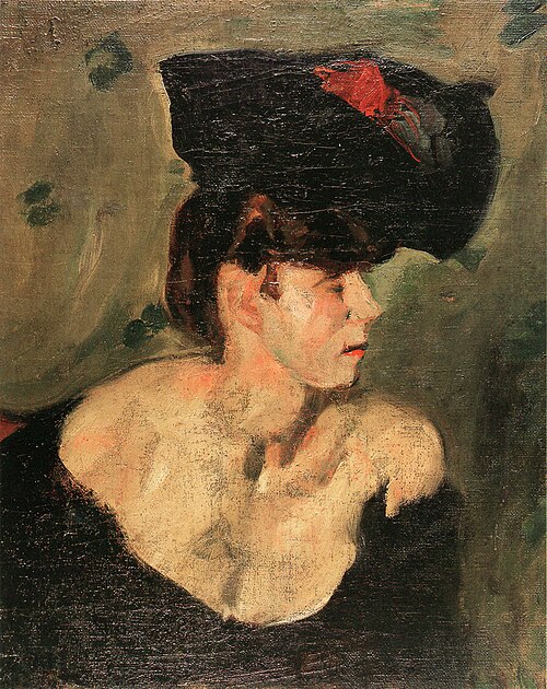 Portrait einer Dame mit Hut, 1908, Georges Kars