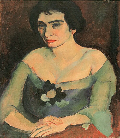 Dame mit Dekolleté, 1909, Georges Kars