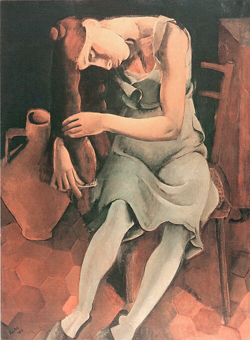 Česající se žena, 1912, Georges Kars