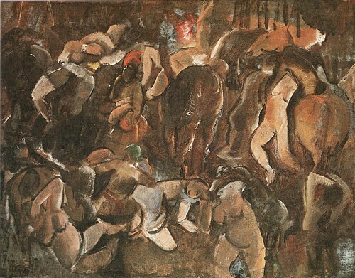 Akte (Bethlehemitischer Kindermord – Raub der Sabinerinnen), 1919, Georges Kars