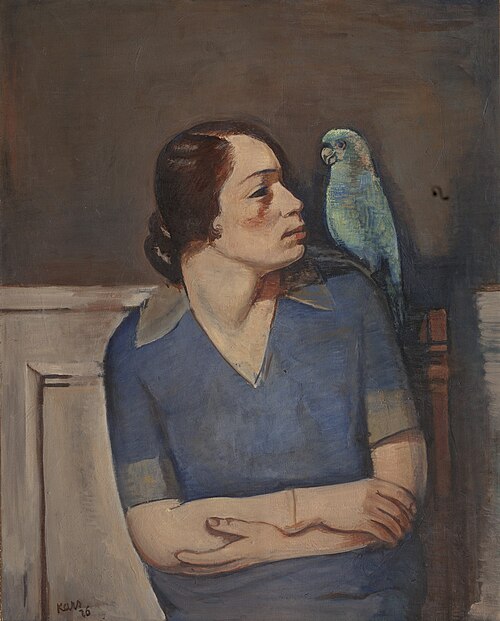 Woman with a Parrot, 1926, Georges Kars