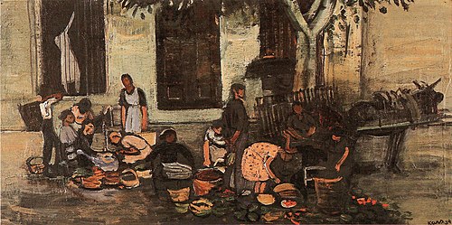 Le marche à Tossa, 1934, Georges Kars