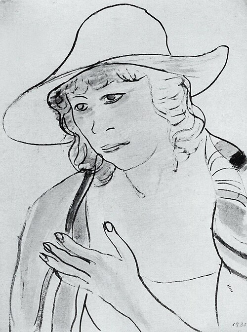Děvče na pláži, 1930, Georges Kars