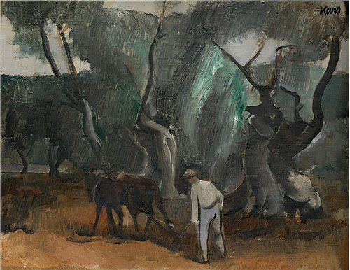 Man with Horses (Ploughing), 1910, Georges Kars