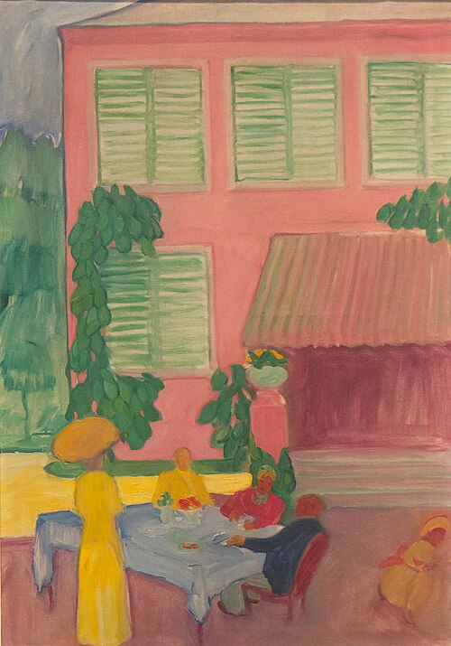 Mittagessen vor dem Haus II, 1908, Georges Kars