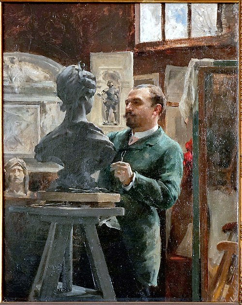 Le sculpteur Alphonse Cordonnier, 1900, Julian Russell Story