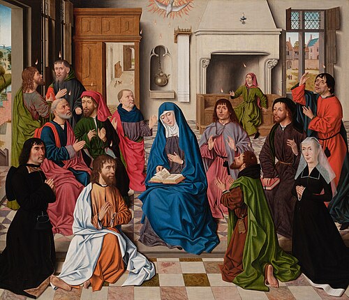 Pentecost, 1490, Maître des Portraits Baroncell