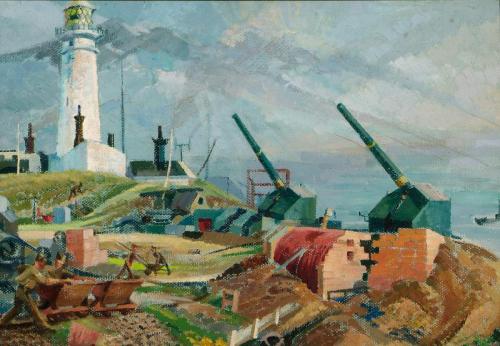 Fortified Islands - Building the North Battery, Flatholm, Bristol Channel, 1943, Ray Howard-Jones