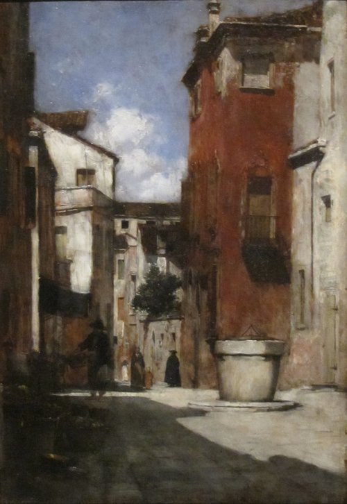 Street Scene, in Venice, 1881, Joseph DeCamp