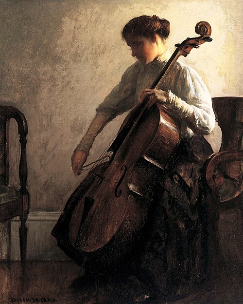 The Cellist, 1908, Joseph DeCamp